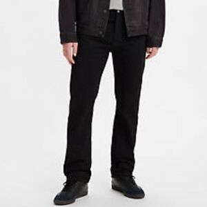 501® ORIGINAL FIT MEN'S BLACK JEANS size 42x32” button-fly